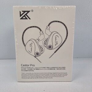 KZ Castor Pro Dual Dynamic Driver IEM Gray Improved Bass Version with Mic New